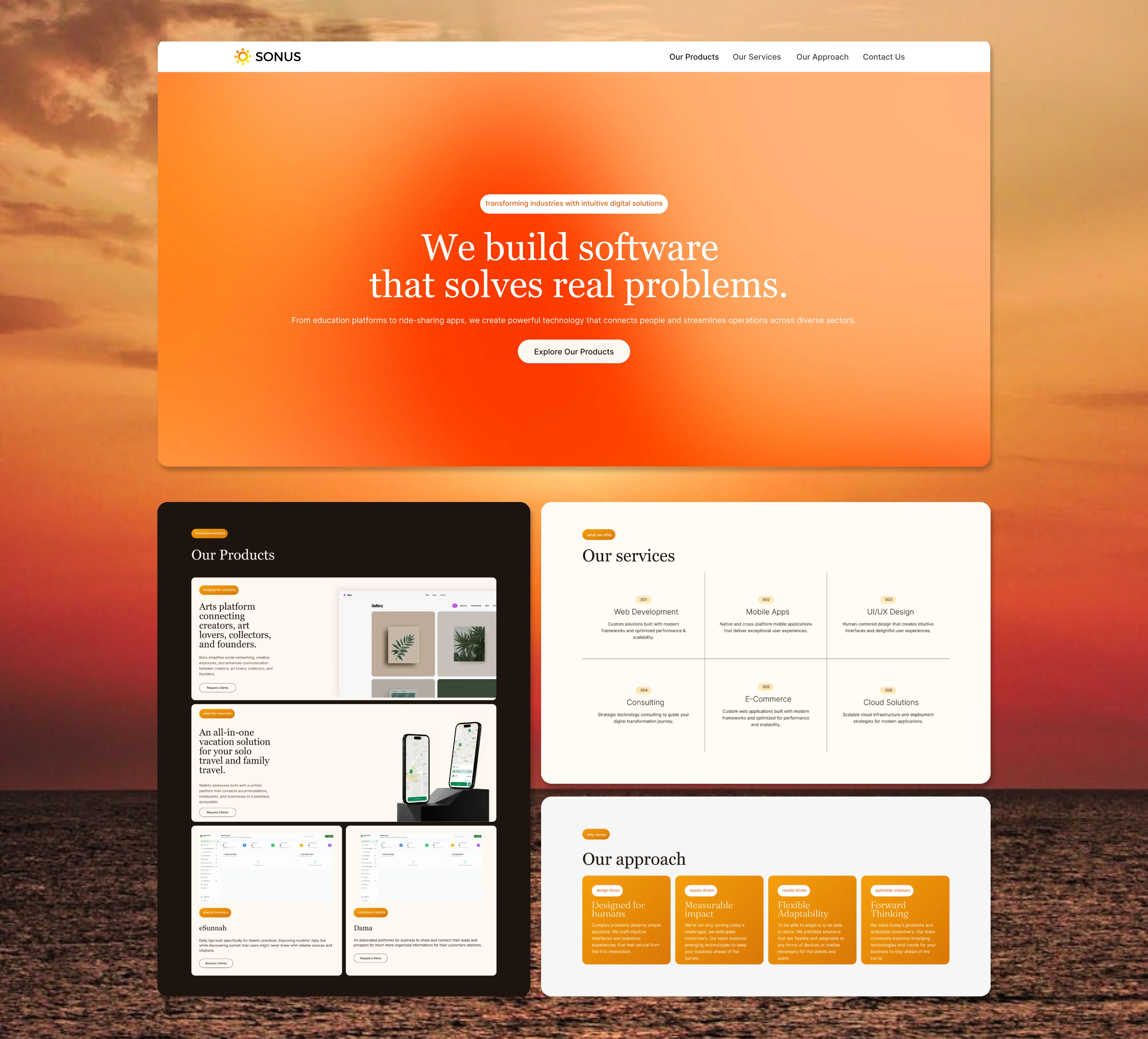 Landing Page Sections